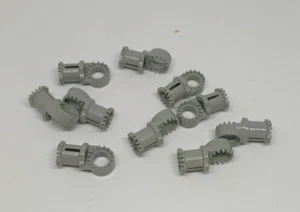 LEGO Technic : 10x joint à bascule denté - Réf 4273 gris clair - Set 8480 8456 - Imagen 1 de 1