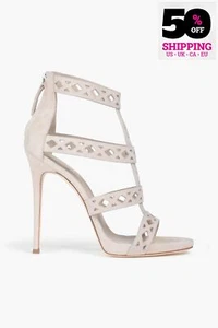 PVP €935 GIUSEPPE ZANOTTI DESIGN Sandalias de Cuero US7 UK4 EU37 Agujero Calado - Imagen 1 de 10