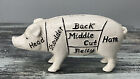 Vintage Style Cast Iron Pig Coin Bank Door Stop Masons Meat Market Excellent!