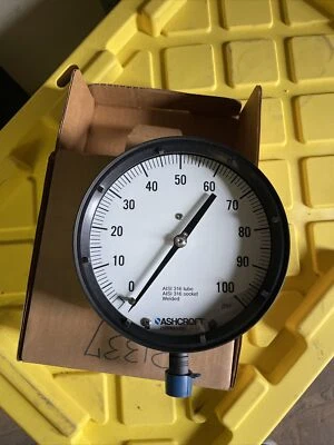 Ashcroft 60-1379-ss-04L-100# Duragauge 6" Pressure Gauge - Image 1 of 3