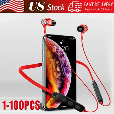 Impermeable Bluetooth 5.0 Estéreo Deportivo Inalámbrico Auriculares Intrauditivos Lote EE. UU. Foto 1 de 4