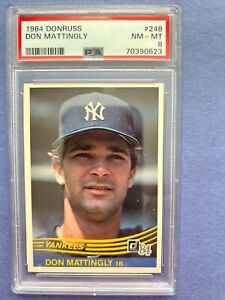 1984 Donruss - #248 Don Mattingly (RC) NY Yankees PSA8