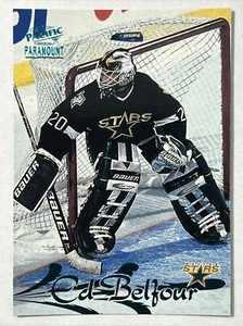 1997-98 Pacific Paramount Ice Blue, Ed Belfour, Card #56, Dallas Stars