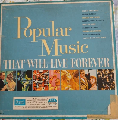 Popular Music That Will Live Forever Reader’s Digest RCA 10 LP Bklet Box Set - Image 1 of 4