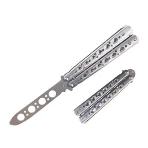 8.5″ Stainless Steel Butterfly Trainer – Silver - Picture 1 of 1