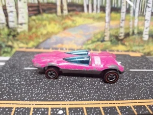 Swingin Wing Original 1973 Hot Wheels Redline Flourescent Pink Hong Kong Diecast - Picture 1 of 7