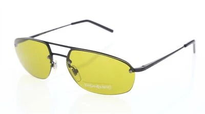 Gafas de sol Yves Saint Laurent unisex YSL 2315/S ovaladas marco negro lentes amarillas Foto 1 de 4
