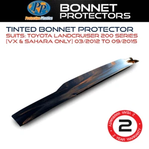Tinted Bonnet Protector Fits Toyota Landcruiser 200 Series VX/Sahara Only 12-15 - Picture 1 of 1