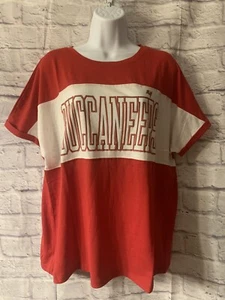 🏴☠️Tampa Bay Buccaneers Women's T-Shirt XXL Logo Puff Letters New Red #813 - Picture 1 of 7