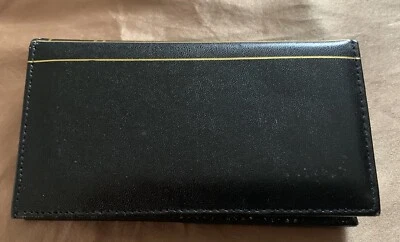 Swank Book Shaped Black and Red Leather Wallet - Image 1 of 4