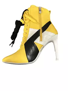 Cape Robbin Cri-Gigi Women's Bootie Size 8.5 Stiletto Heel Color Yellow - Picture 1 of 5