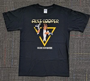 NUEVA Camisa Alice Cooper Talla Mediana Clásica 1975 Cubierta Álbum Rock Legend Oficial - Imagen 1 de 4