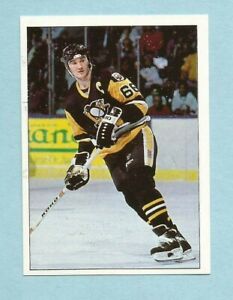 1990-91 Panini Hockey Sticker Mario Lemieux #326 Pittsburgh Penguins MINT!