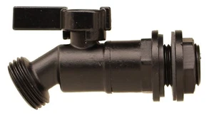 RAINPAL RBS007 Rain Barrel Brass Spigot/Ball Valve Electroplated Black - Picture 1 of 6