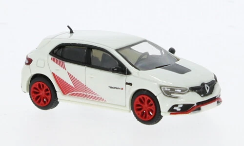 Brekina PCX870608 - 1/87 Renault Megane R.S. Trofeo, Bianco Metallizzato/Rosso - - Immagine 1 di 1