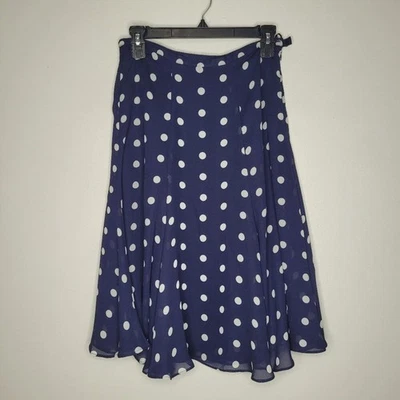 Falda clásica rockabilly corta lunares azul blanco vintage años 90 y2k 8 Foto 1 de 4