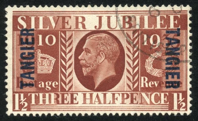Grã-Bretanha - Agências Marrocos em Tânger 1935 Scott# 510 SG240 Jubileu de Prata - Imagem 1 de 2