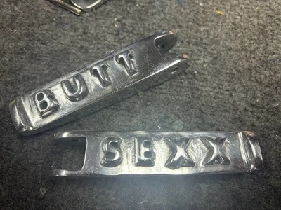 Chopperdaves Butt Sexx  Chopper Footpegs! Cast Aluminum! Made In USA - Image 1 of 3