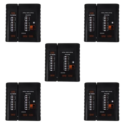  Set of 5 Lan Kabel Prüfgerät Telefonkabel -Tester Verdrahtungstester - Bild 1 von 4