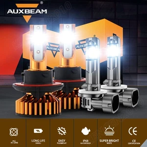 For Pontiac Solstice 2006-2009 AUXBEAM H13 881 LED Headlight& Fog Bulbs 6500K 4X - Picture 1 of 12