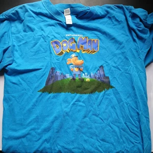 Camiseta gráfica de manga corta Dog Man para niño BL1 azul talla XL (18-20) NUEVA CON ETIQUETAS - Imagen 1 de 3
