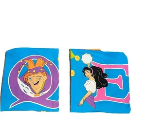 Vintage 1990's Disney's Hunchback of Notre Dame Esmeralda & Quasimodo Pillowcase - Picture 1 of 12