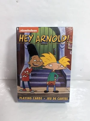 NEW SEALED HEY ARNOLD STANDARD PLAYING CARD DECK OF 52 NICKELODEON TV 52-494 - Image 1 of 4
