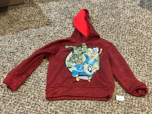 Boys 3T Red Marvel Hoodie W Spider-Man Hulk Iron Man Captain America - Picture 1 of 1