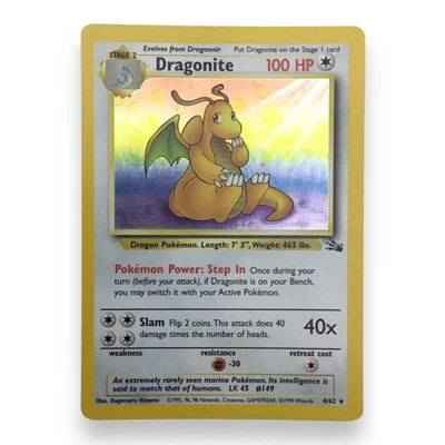 Dragonite (4/62) - Pokémon Holo Trading Card - Image 1 of 2