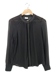 VILA Blusa transparente Mujeres Blusa Talla EU 36 negro estilo fiesta - Imagen 1 de 5