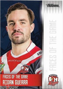 2017 NRL Traders Faces of the Game (FOTG 40/48) Aidan GUERRA Roosters - Picture 1 of 1