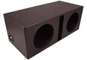 Car Audio Rhino Vented Dual 12" Sub Box Stereo Speaker Bass Subwoofer Enclosure - Picture 1 of 3
