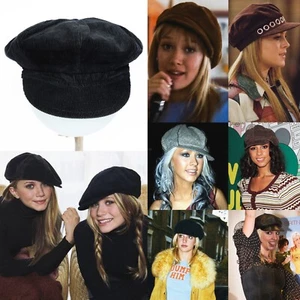 Vintage Miss Sixty Killah Black Corduroy Newsboy Cap - Picture 1 of 10