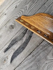 WILD TURKEY HUNTING TAIL BEARD MOUNT OAK HOLDER TROPHY 12GAUGE PLAQUE TAXIDERMY - Picture 1 of 8