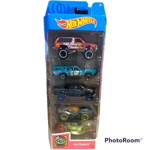Hot Wheels 2021 ZOMBIES 5 Car Pack 1:64 All ZOMBIE THEMED CARS New - Picture 1 of 4