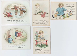 5 Tarjetas Religiosas DE COLECCIÓN VESCHOS BÍBLICOS Juguetes para Niños - Imagen 1 de 2