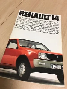 Renault 14 1978 Catalog Brochure Automobile Advertisement - Picture 1 of 11