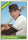 1966 Topps San Francisco Giants Baseball Card #349 Cap Peterson - EX