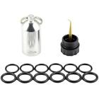 Mini Diving Cylinder Valve With 12 O-Rings Kit Dive Key Chain (Silver)