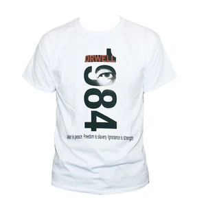 George Orwell 1984 War Is Peace Freedom Is Slavery T shirt Protest Unisex - Picture 1 of 6