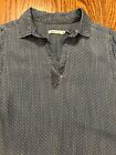 Kenneth Cole Reaction Women's Dress Blue White Polka Dots size 6 Packets on Side