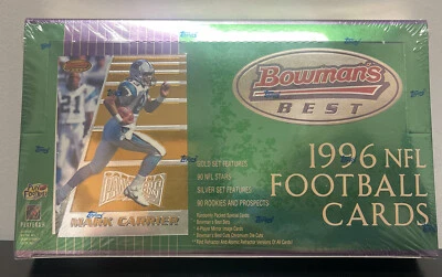Bowman's Best Football 1996 caja de pasatiempos sellada sin abrir cantidad Foto 1 de 4