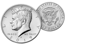2019 D President Kennedy Half Dollar Fifty Cents Coin U.S. Mint Coins Money - Picture 1 of 2