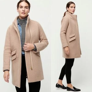 J Crew cocoon coat in Italian stadium cloth wool sandstone size 22 - Picture 1 of 10