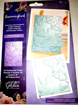 Carpeta de Grabado 3D Crafters Companion HEAVENLY COLIBRÍ Foto 1 de 2