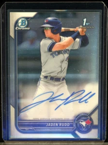 2022 Bowman Chrome JADEN RUDD rookie RC autograph AUTO - Picture 1 of 2
