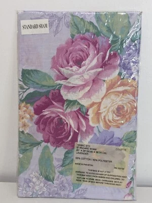 De Colección Colette Lavanda Floral Estándar Almohada Falsa 20" X 26" (Nuevo en Paquete) Foto 1 de 4