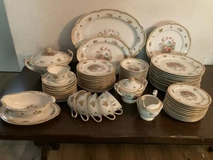 VTG!! Fuji China “Fleurette”  (Set of 70) Made in Occupied Japan Gorgeous Set - Picture 1 of 12