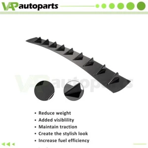 For 2016-2019 HONDA CIVIC SEDAN 4DR Carbon Fiber Pattern Shark Fin Spoiler Wing - Picture 1 of 8