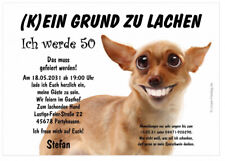 Witzige ernste Einladung zum Geburtstag Kein Grund zu lachen Hund 50 60 70 80 90